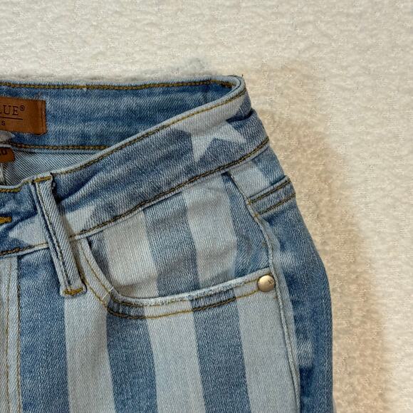Judy Blue Americana Flare Light Jeans Size 3/26 Style #88695 Stars & Stripes - Picture 3 of 10
